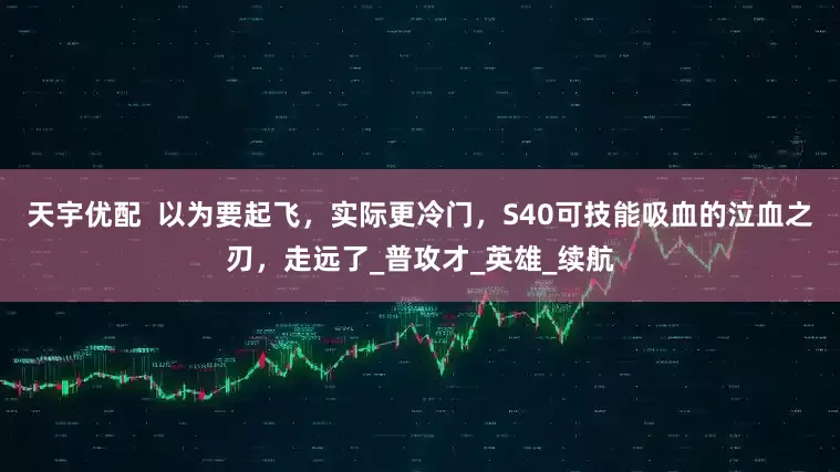 天宇优配  以为要起飞，实际更冷门，S40可技能吸血的泣血之刃，走远了_普攻才_英雄_续航