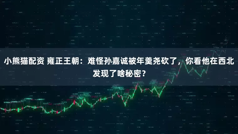 小熊猫配资 雍正王朝：难怪孙嘉诚被年羹尧砍了，你看他在西北发现了啥秘密？